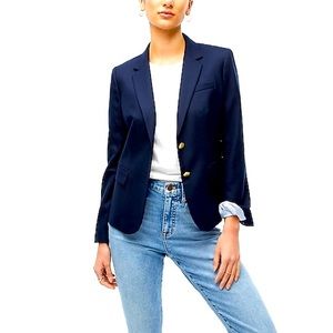 J.Crew Schoolboy Wool Blazer in Navy